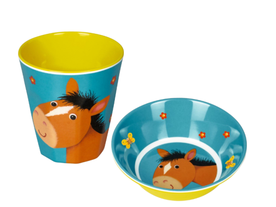 Die Spiegelburg Melamin-Set Pferd 2-teilig 