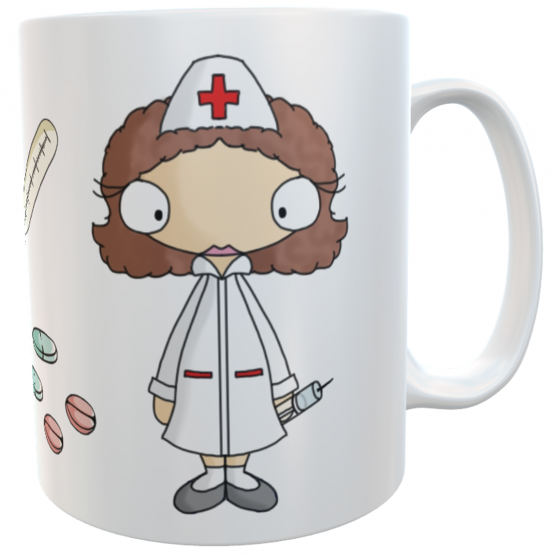 Tasse Krankenschwester mit Namen Dankeschön 
