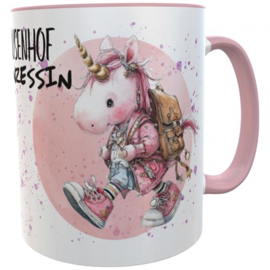Personalisierte Schulkind-Tasse Einhorn – Geschenk zur Einschulung 2026 für Mädchen 