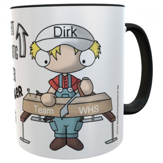 Personalisierte Tischler Tasse – So sieht ein richtig cooler Tischler aus! – Lustige Handwerker, Geschenk für Schreiner & Zimmerer 