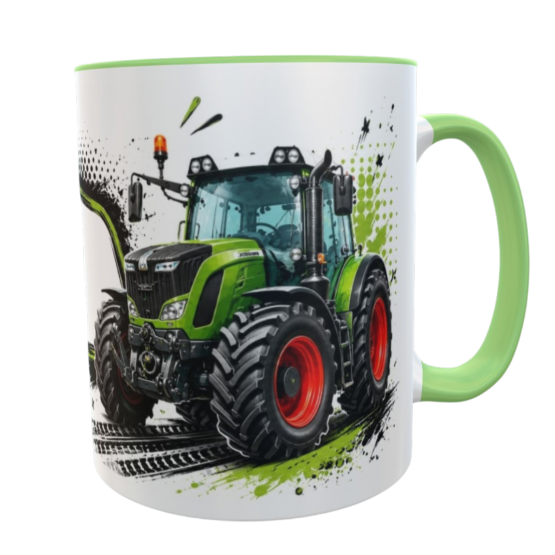 Personalisierte Einschulungstasse Traktor – Schulkind 2026 mit Wunschname für kleine Treckerfans 