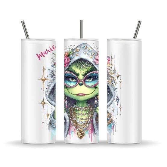 Thermo-Tumbler Edelstahlbecher coole Grinch Granny 