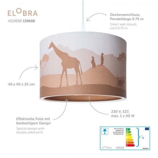 Elobra Kinderlampe Safari Giraffe | sonstige Kinderlampen