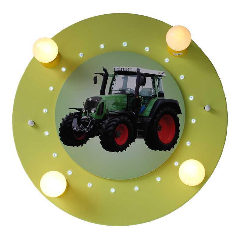 Elobra LED Deckenlampe Traktor Fendt grün | Elobra Kinderleuchten