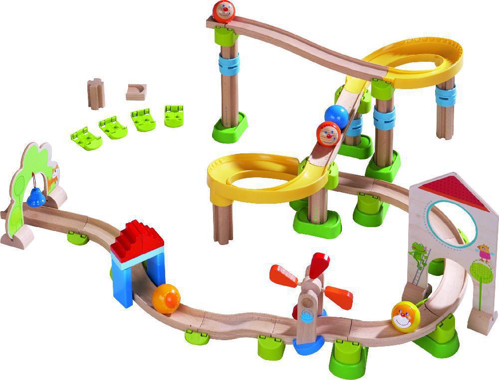 Haba Kullerbü Ergänzungsset Verbinden und Basis | Kugelbahn