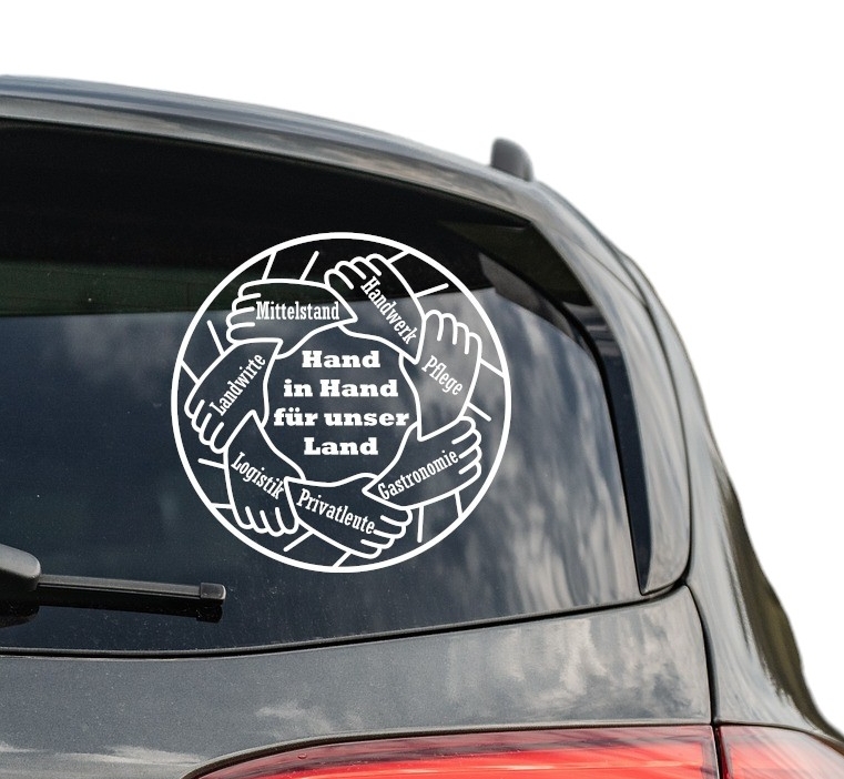 „Es Muss Sein“ Bauernkrieg Aufkleber (4,5 Cm) – Wasserfester Vinyl-Sticker Mit UV-Schutz, Laminiert – Für Auto, Helm Oder Wo Du Willst – Regional Hergestellt