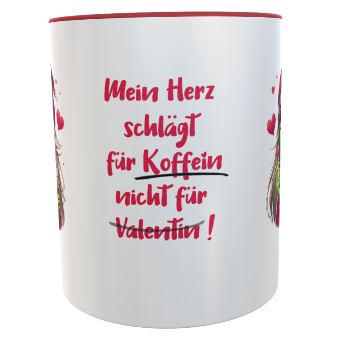 Magic Farbwechsel Kaffeetasse ‚I Love You‘ – Dackel-Motiv, 11oz, Valentinstag Geschenk
